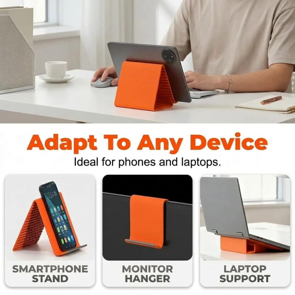 Portable Foldable Silicone Aluminum Phone Holder