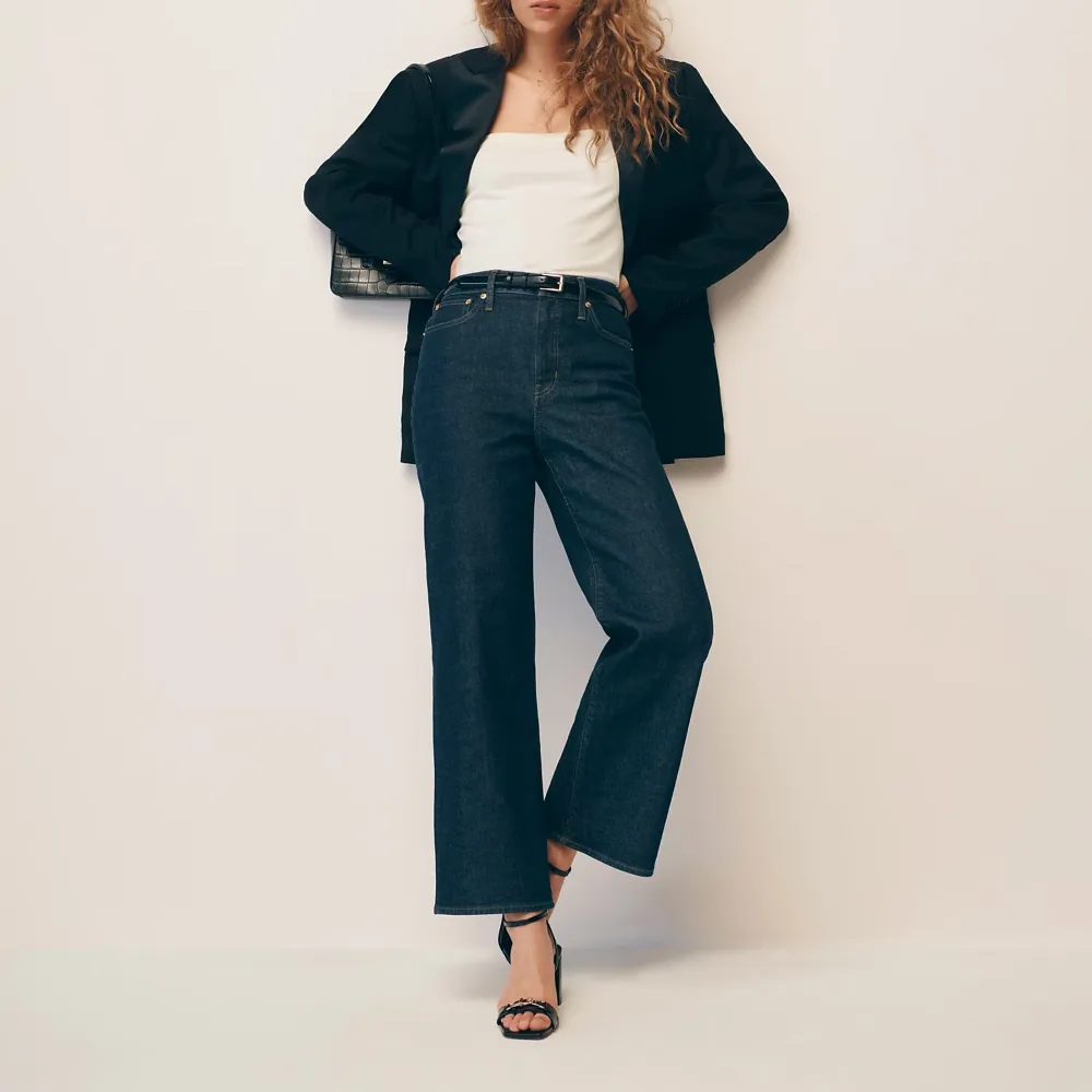 High-Rise Slim-Wide Jeans