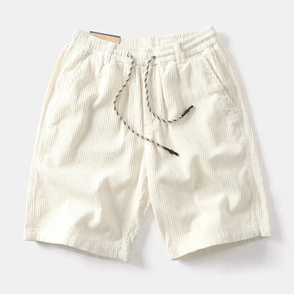 Men's Textured Corduroy Casual Shorts