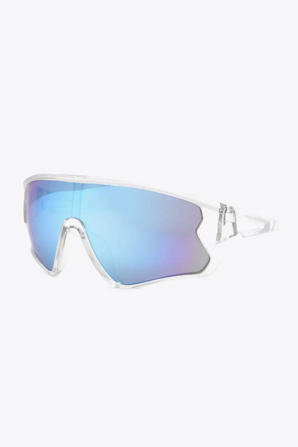 Scalloped Shield Frame Sunglasses
