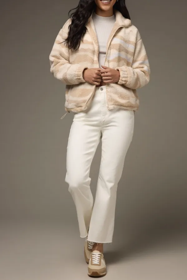 Striped Sherpa Jacket