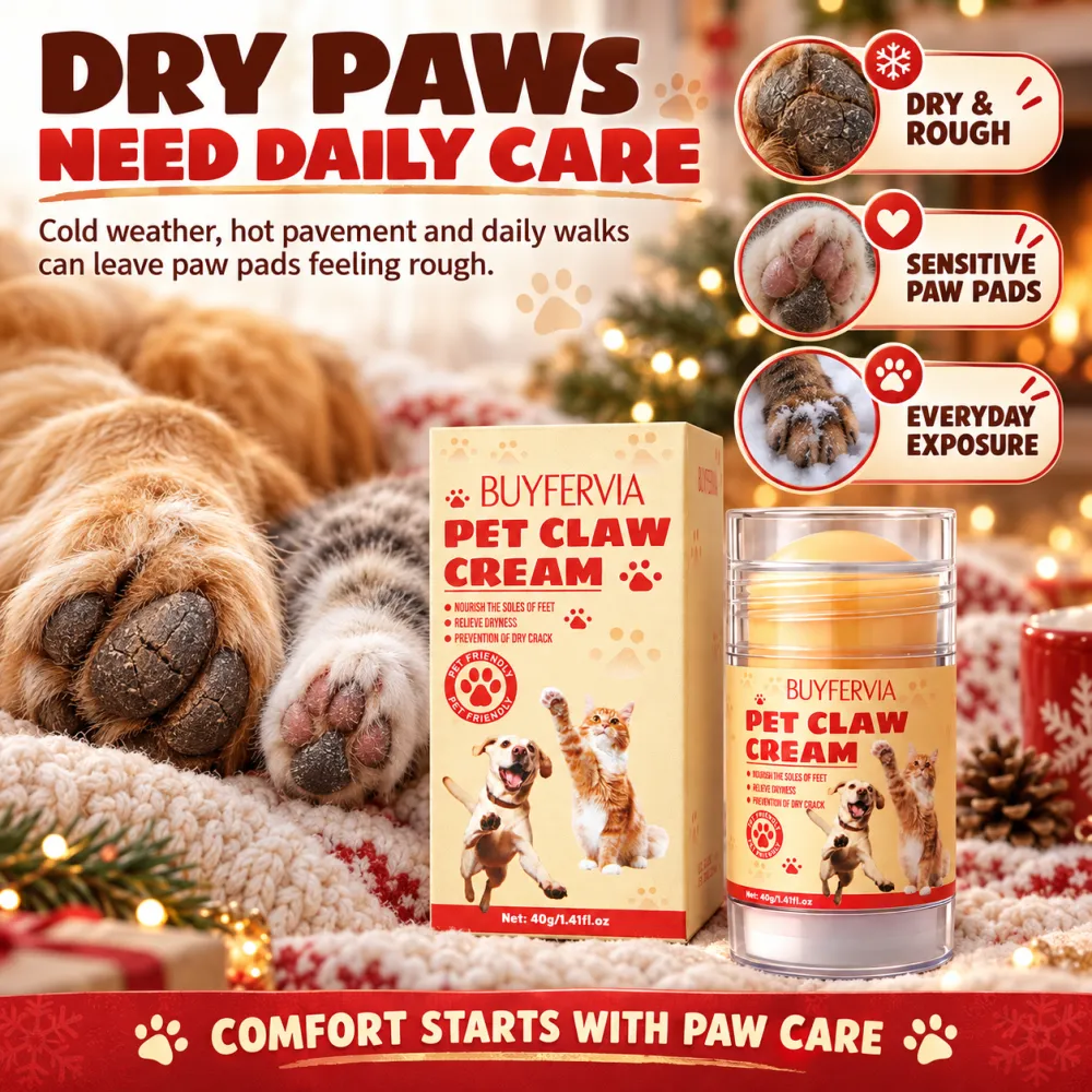 BUYFERVIA Pet Paw Balm, 1 Pack, Gentle Care, Pet Paw Moisturizer, Pet Paw Cream, Dog & Cat Grooming Supplies, Dog & Cat Accessories