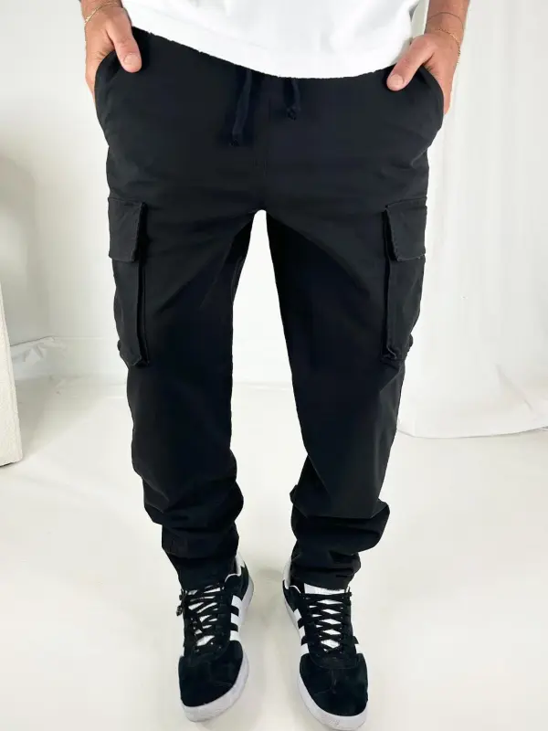 Simple And soft Daily Slim Black Pant