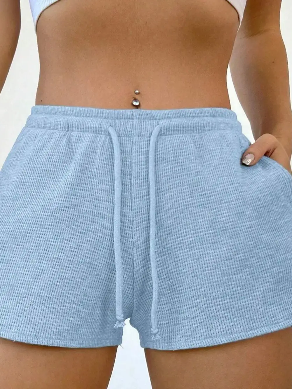 Easygoing Drawstring Shorts with Pockets