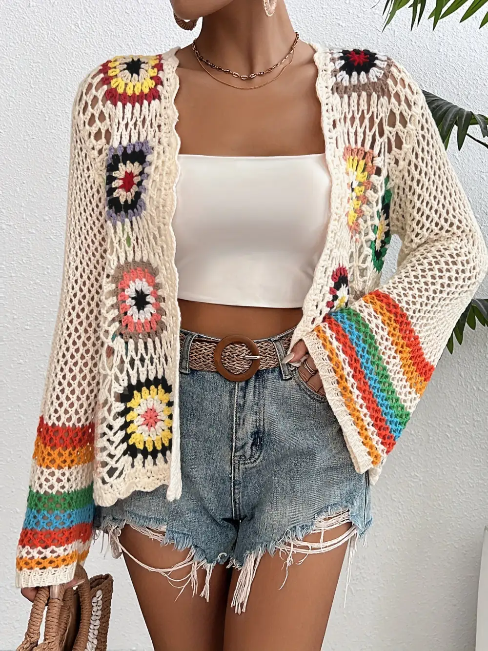 Long Sleeve Crochet Cardigan: Cozy Comfort (Open Front, Spring & Fall)