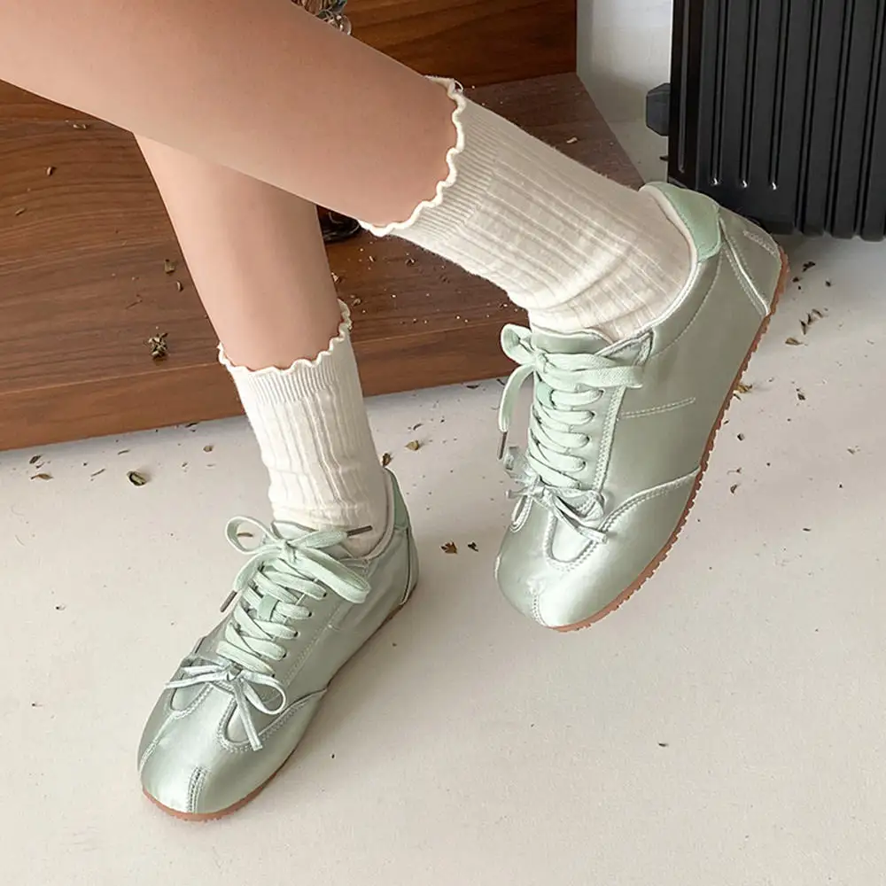 Balletcore Aesthetic Bow Sneakers