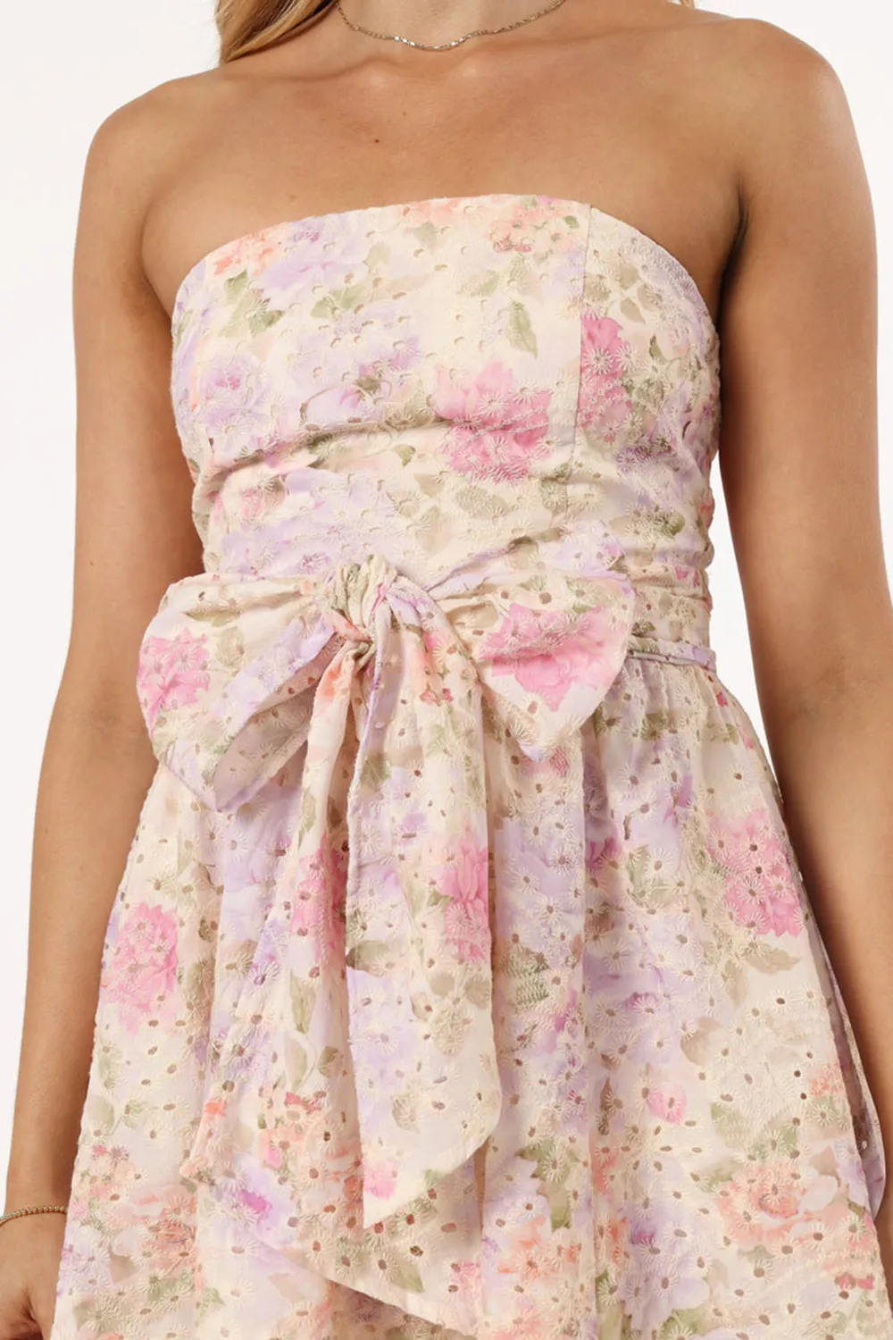 KITURA MINI DRESS - PINK FLORAL