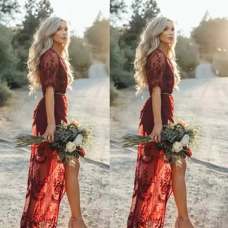 Lace Goddess Boho Maxi Dress