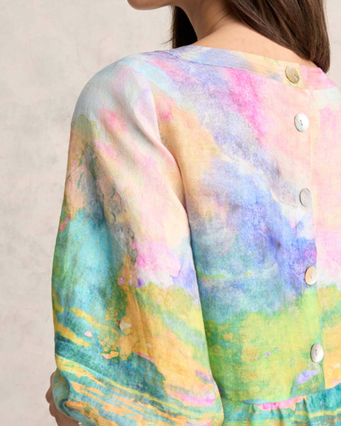 Printed Linen Dress