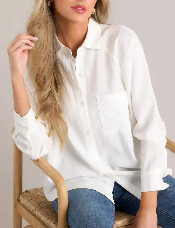 Z-SUPPLY THE PERFECT WHITE LINEN TOP