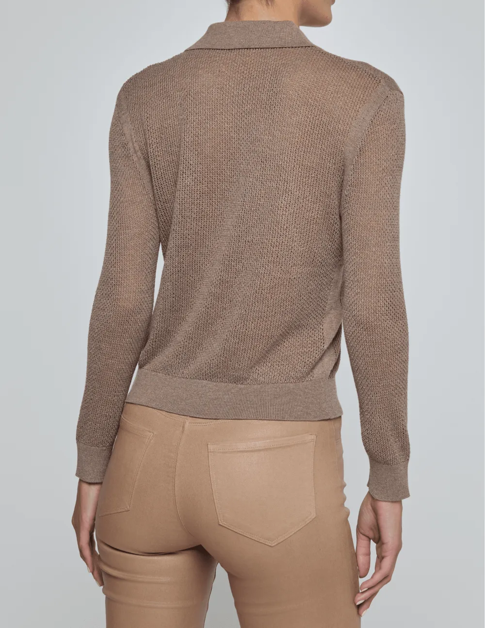 Modern Cashmere Viscose-Blend Slim-Fit Open-Knit Sweater