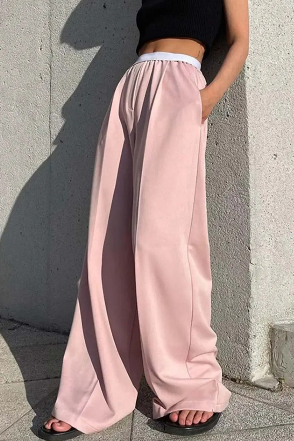 Blazer Style Wide Leg Pants