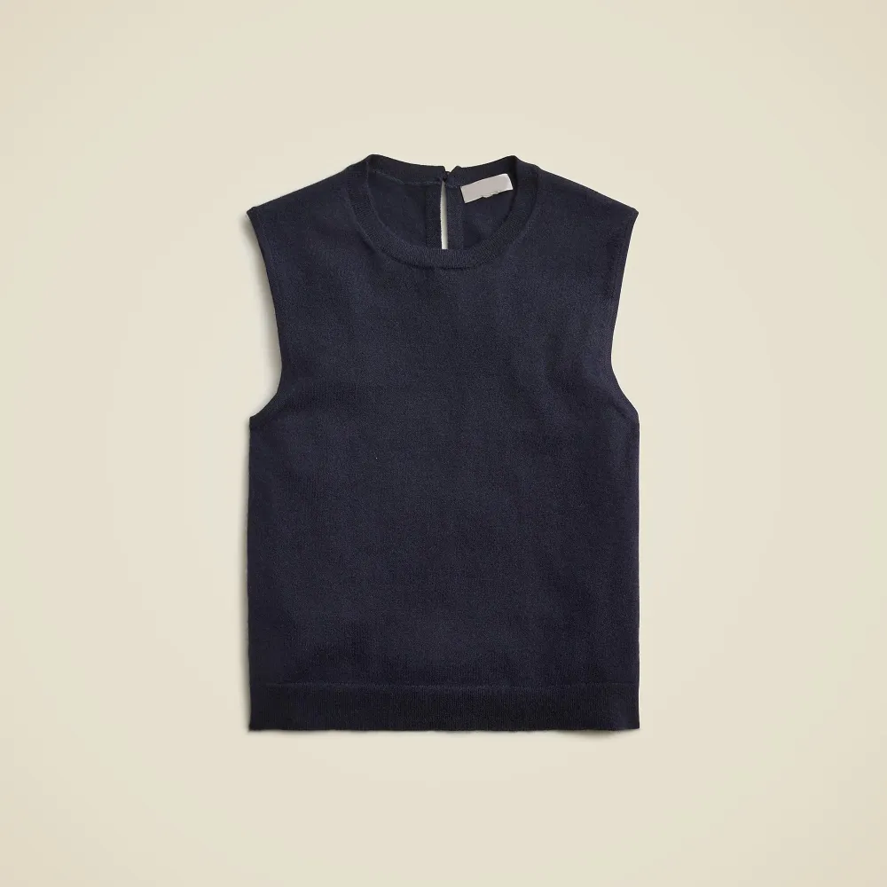 Cashmere-Blend Cropped Tops