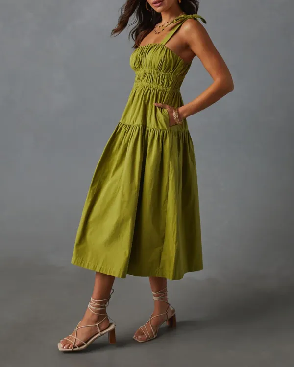 Tiered Midi Dress