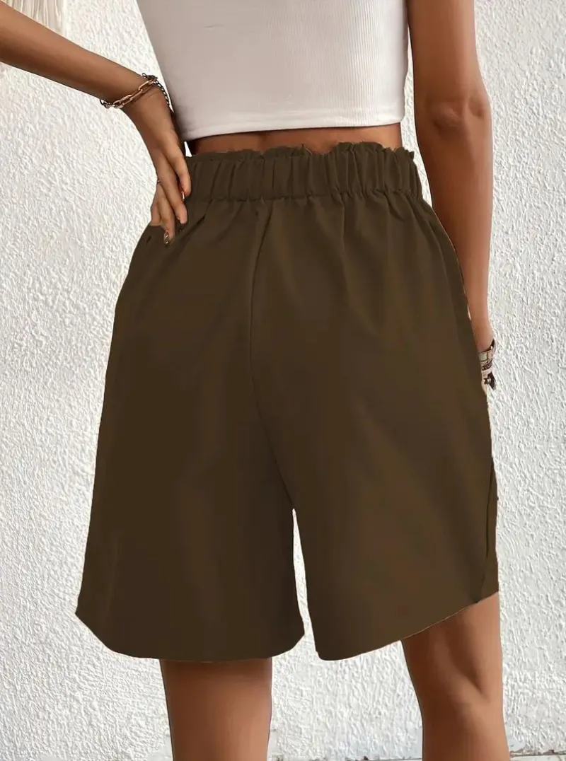High Waisted Pleated Shorts
