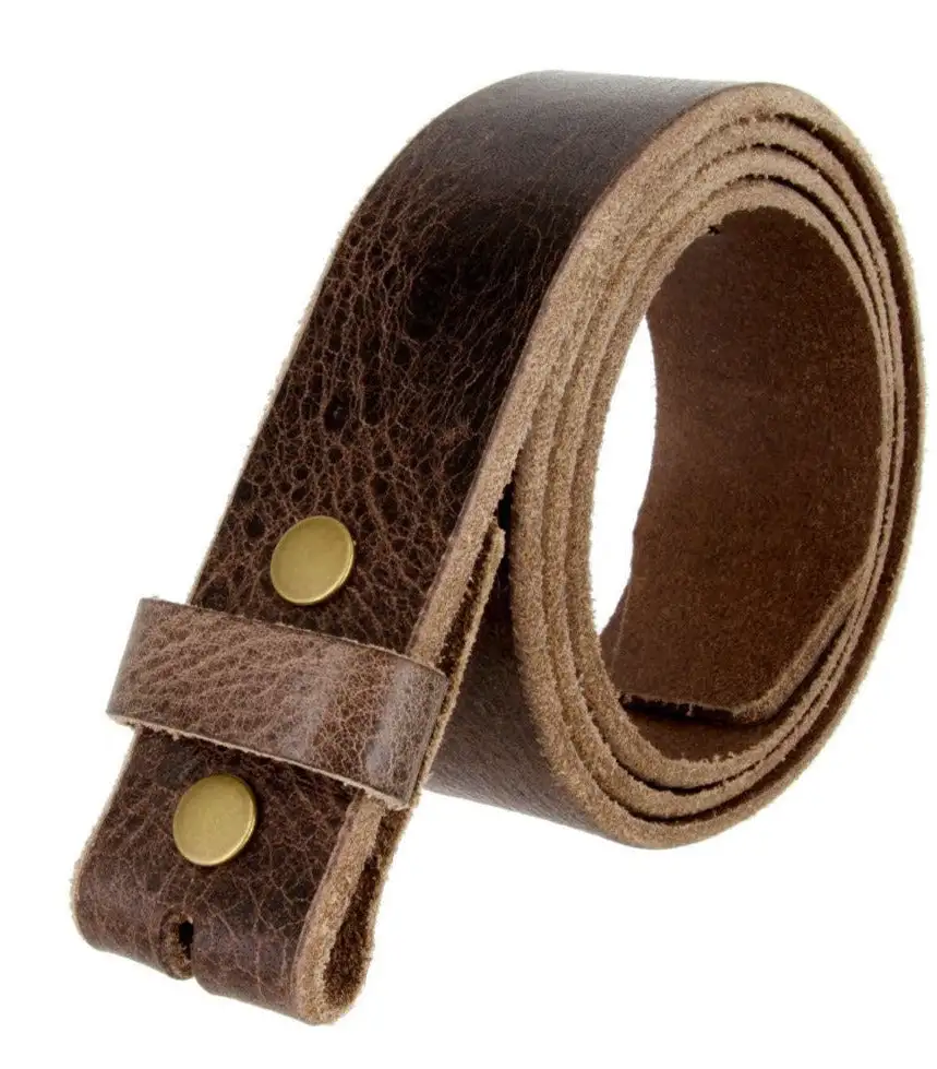 Crackled Leather Belt Strap