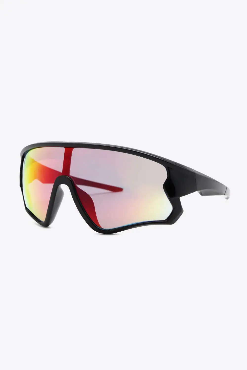 Scalloped Shield Frame Sunglasses