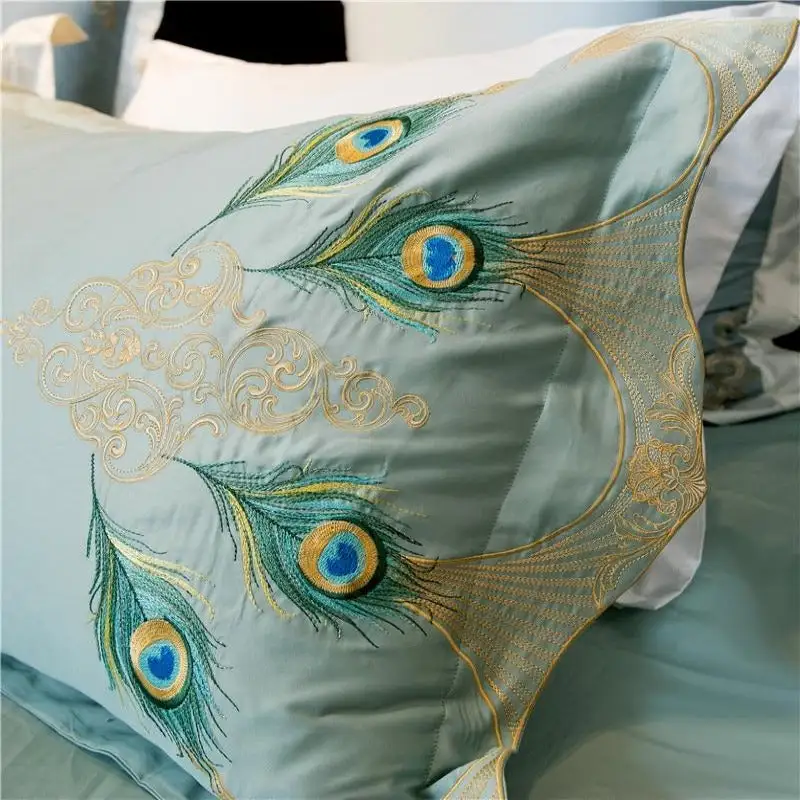 (Store Closing Sale) BlueCloud Peacock Bedding Set