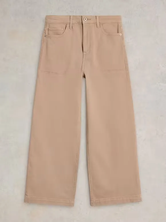 Cropped Wide Leg Jean