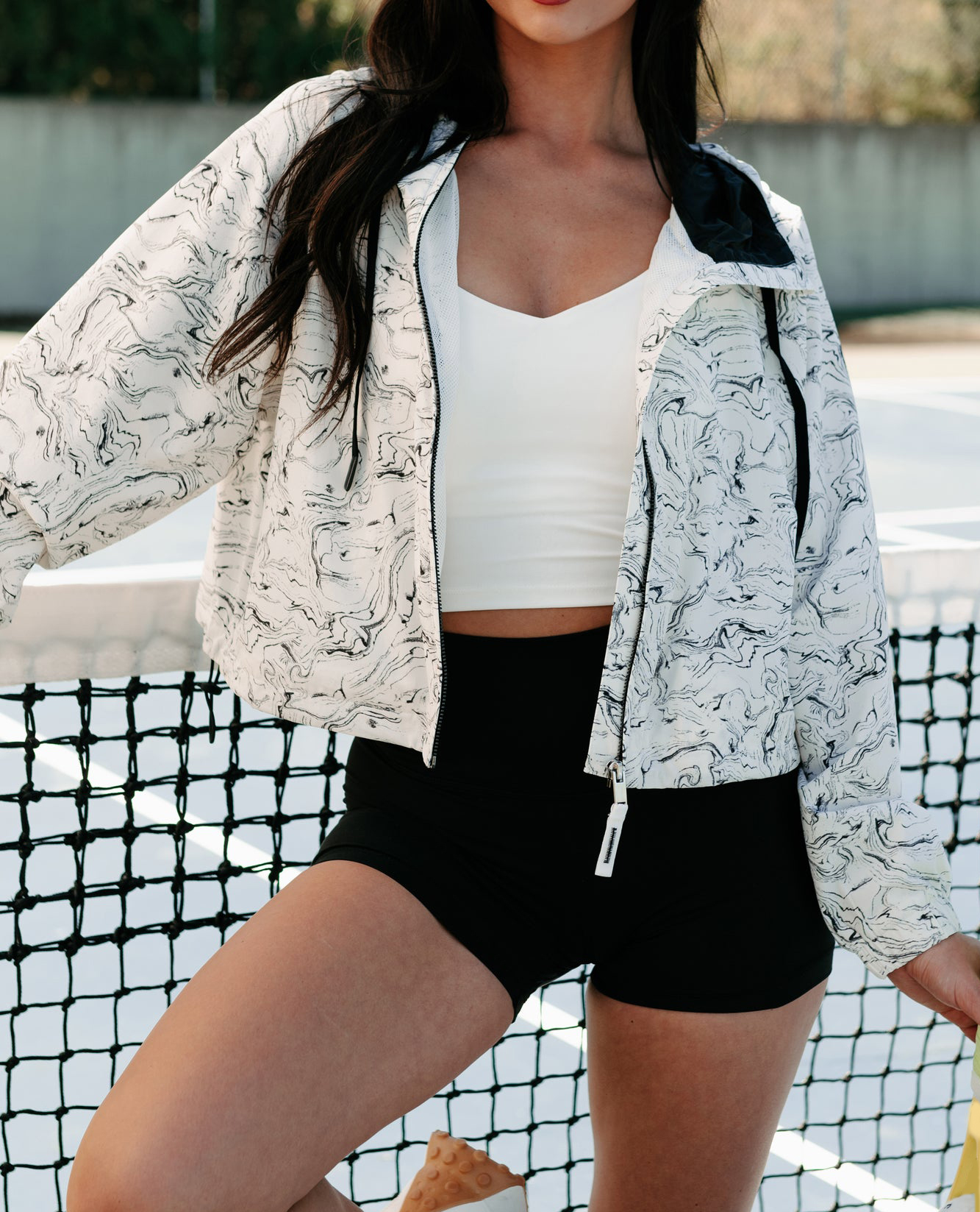 Ready For Action Marble Print Active Jacket