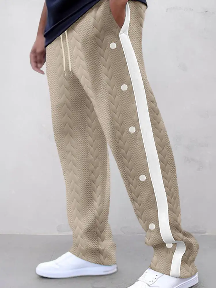 Refined Textured Pants