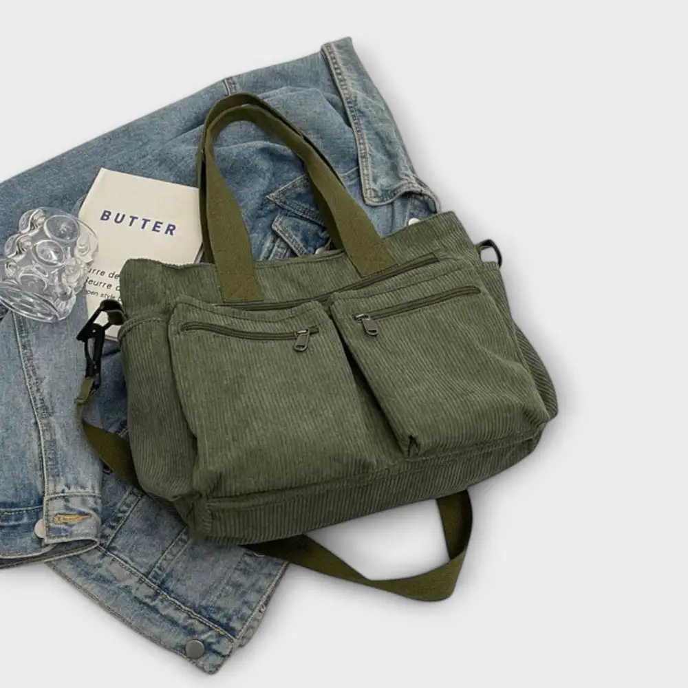 Nylon Soft Grain Tote Bag