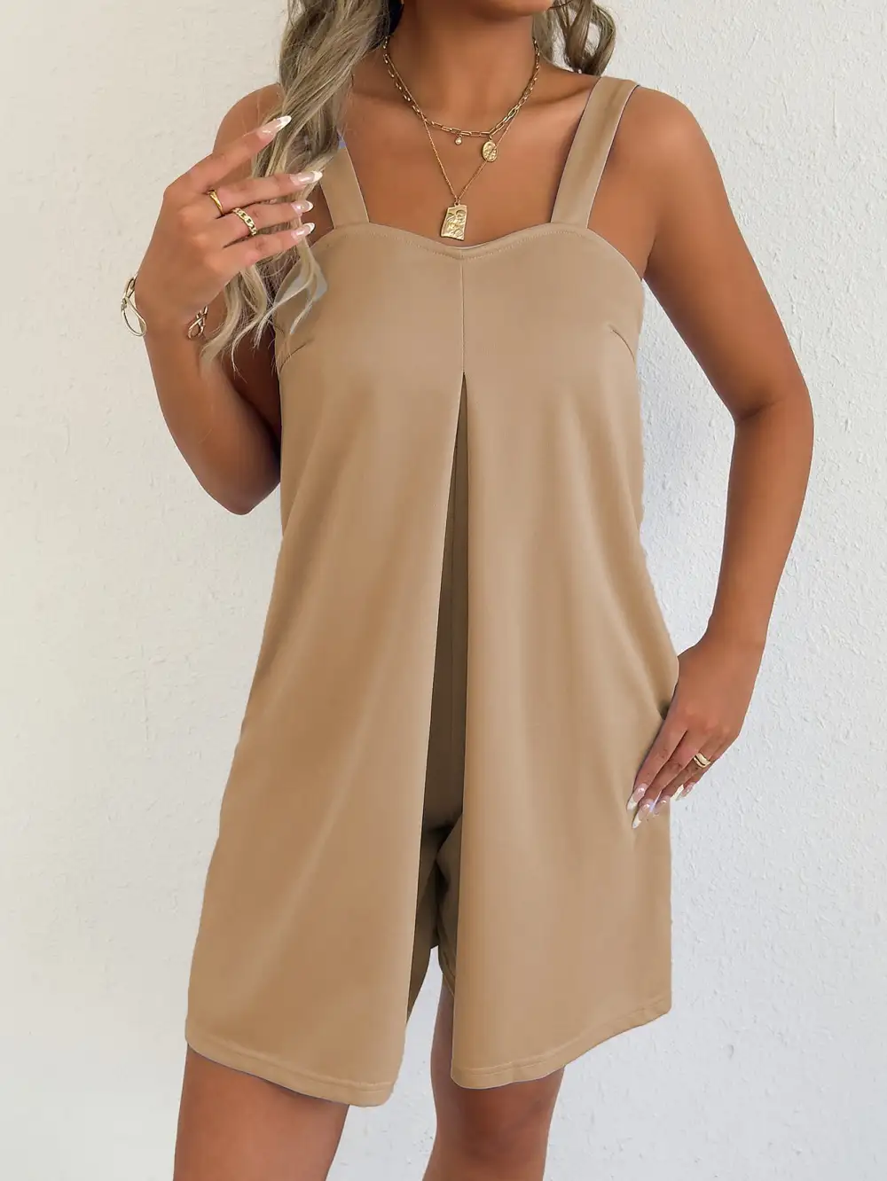 Pocket Sleeveless Romper