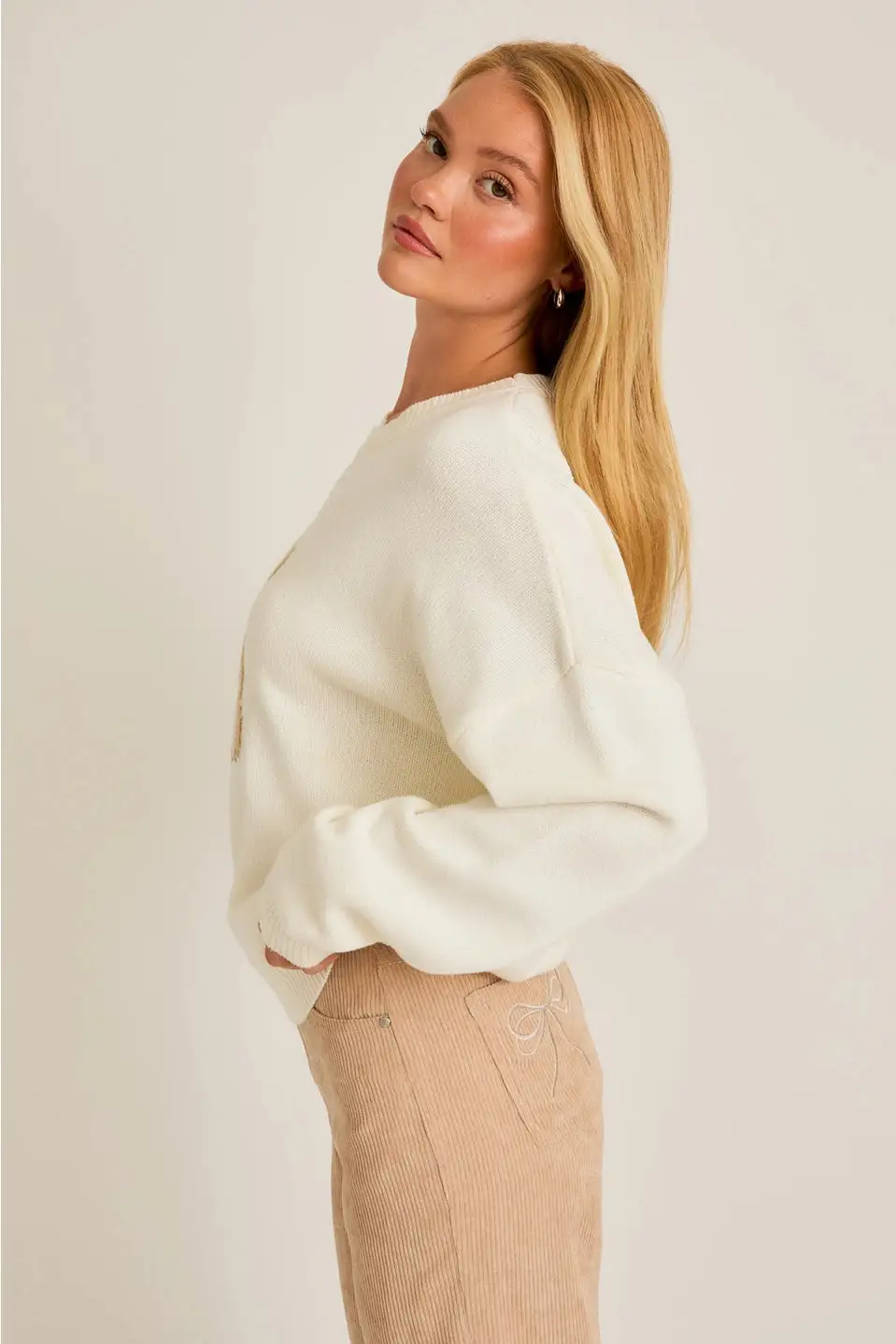Teddy Print Sweater