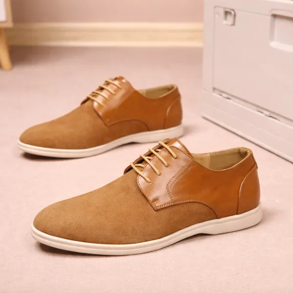 Casual Lace-Up Leather Shoes