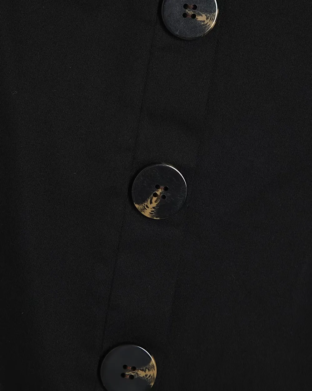 Square Neck Buttoned Simple Short Dresses