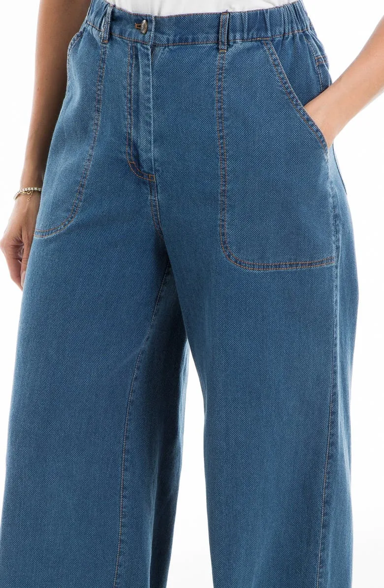 Denim Wide-Leg Jeans