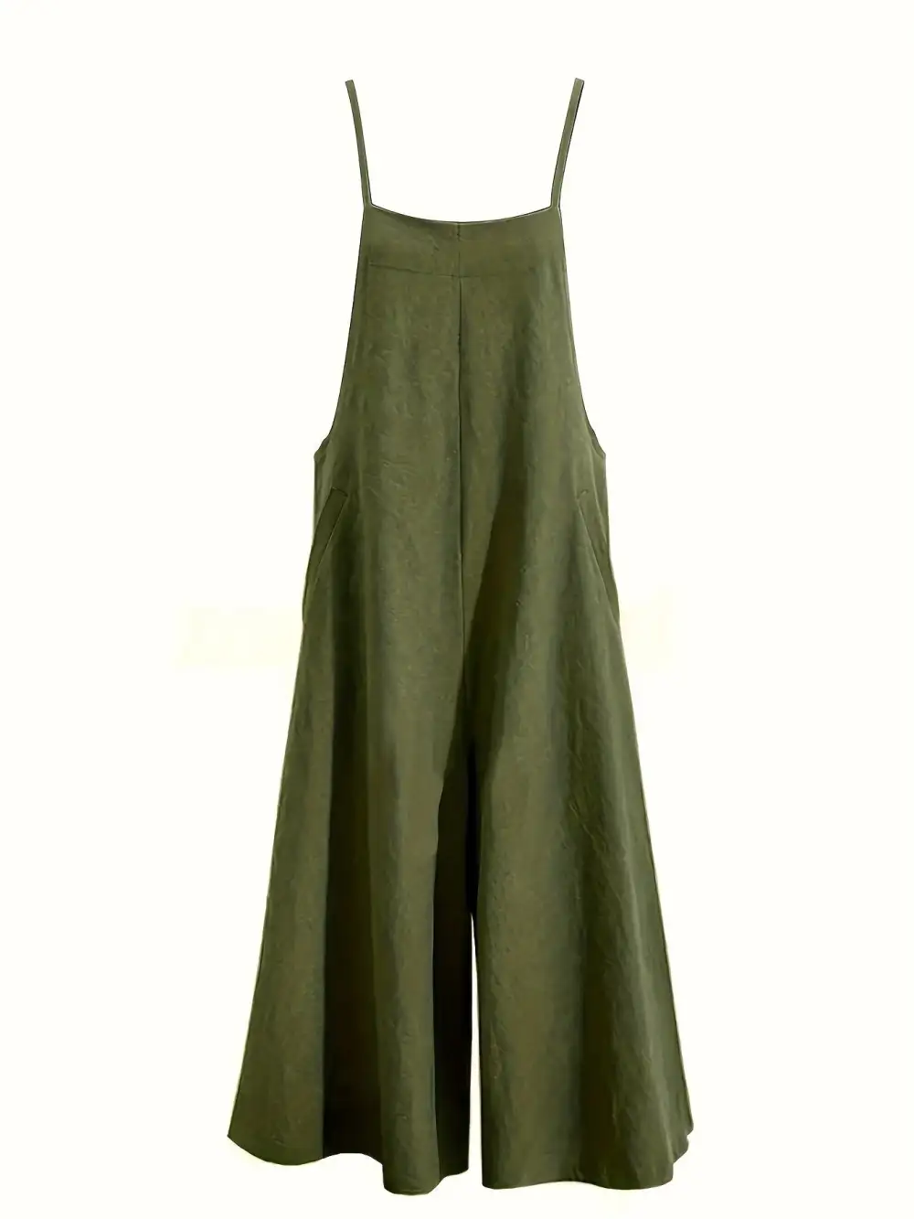 Solid Jumpsuit: Easy Breezy Style (Wide Leg, Spaghetti Straps)