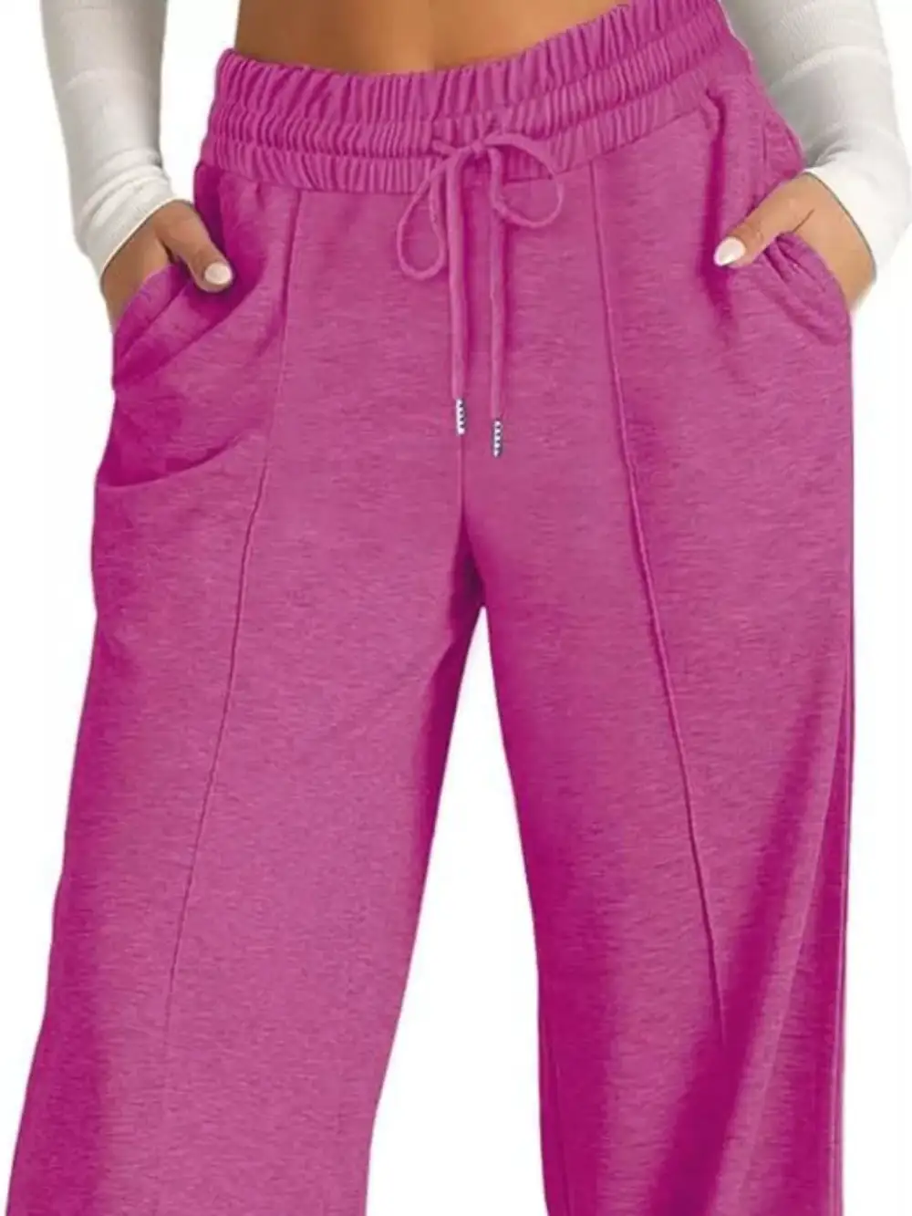 Easygoing Wide Leg Drawstring Pants