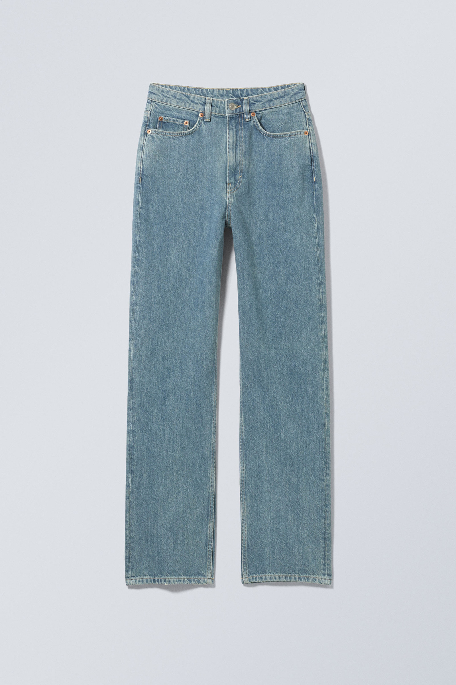 High Rise Jeans With Pockets
