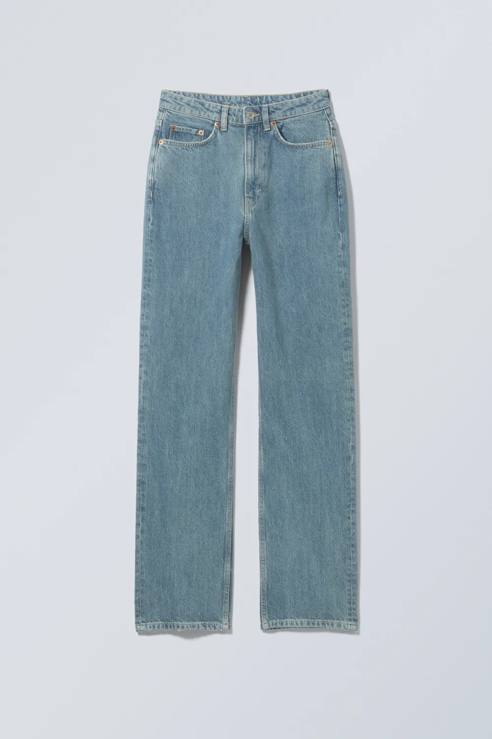 High Rise Jeans With Pockets