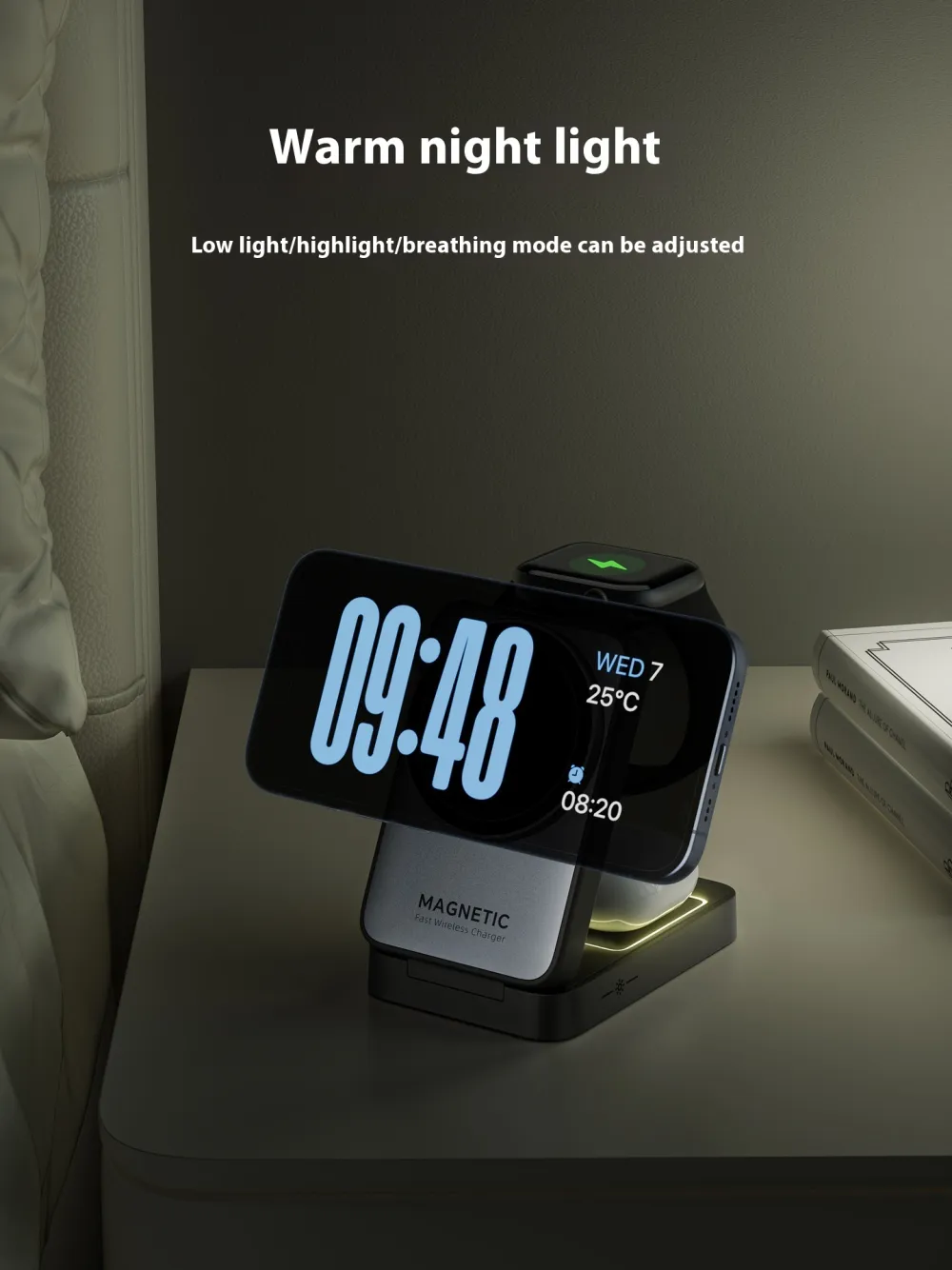 Executive 3-in-1 Magnetic Charging Dock 15W