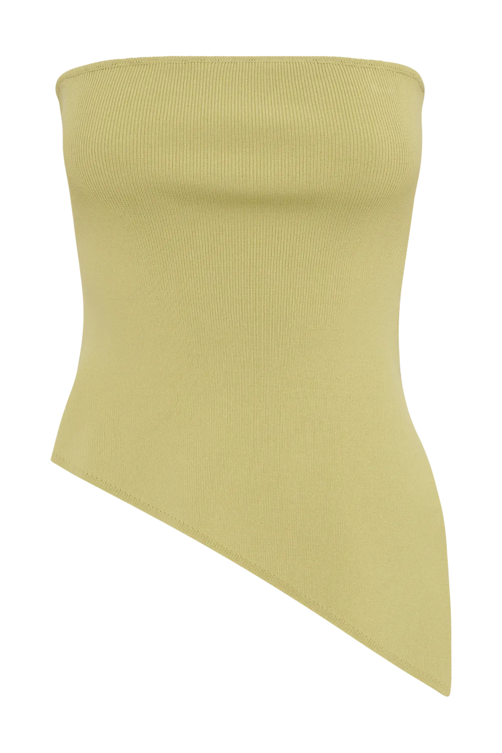 Asymmetrical Strapless Knit Top