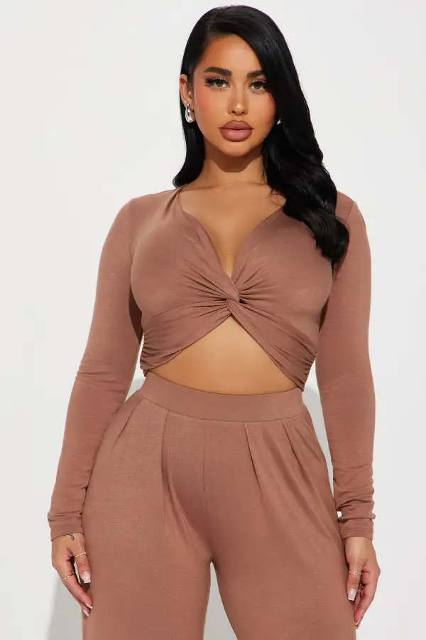 Rebecca Pant Set - Mocha