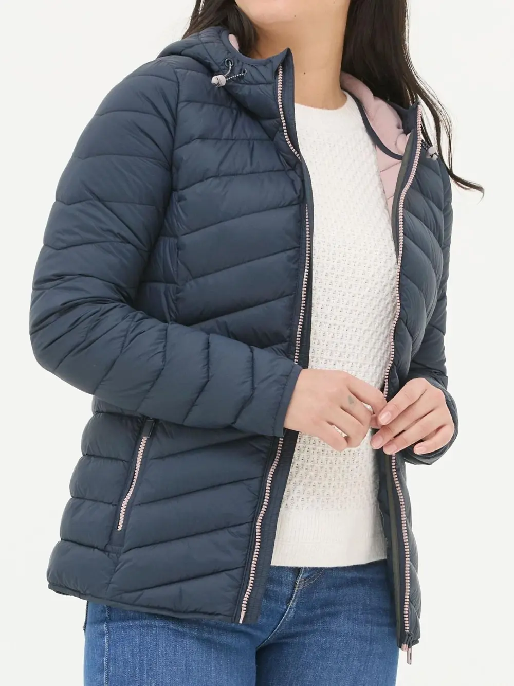 Ruby Navy Lightweight Puffer Jacket