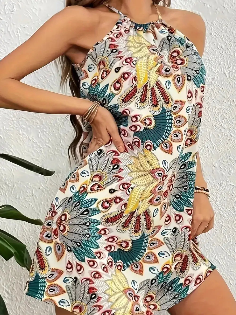 Soft Mini Printed Dress