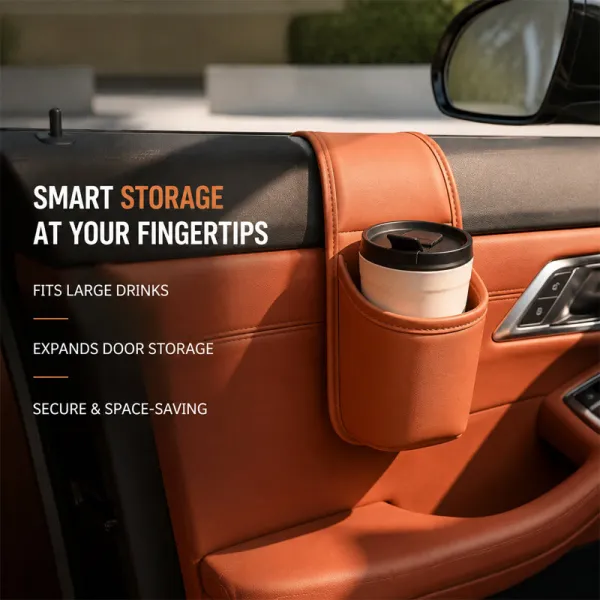 Car Door Storage Box, Car Organizer Bag & Cup Holder