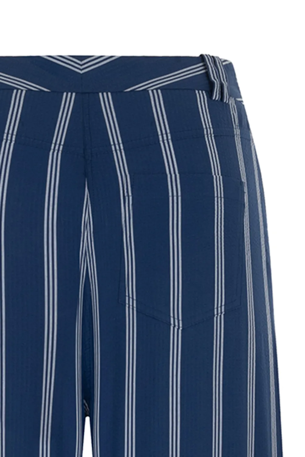 Palazzo Pants-Blue Striped
