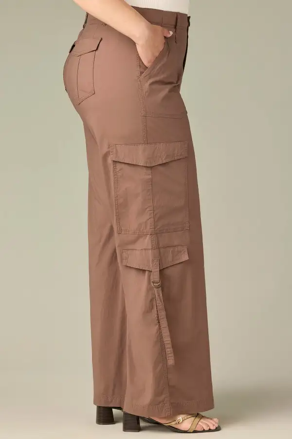 Plus Size Utility Wide Leg Utility Pants