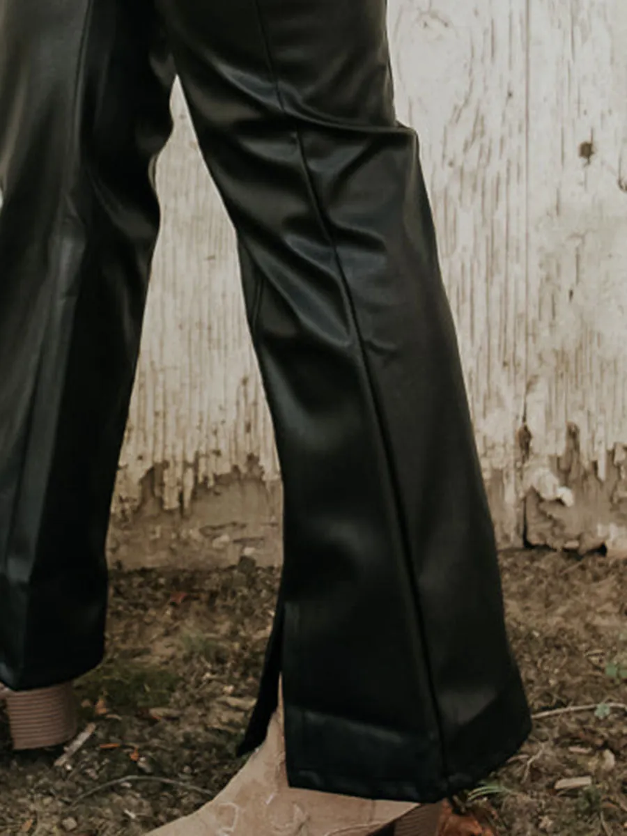 London Faux Leather Pants