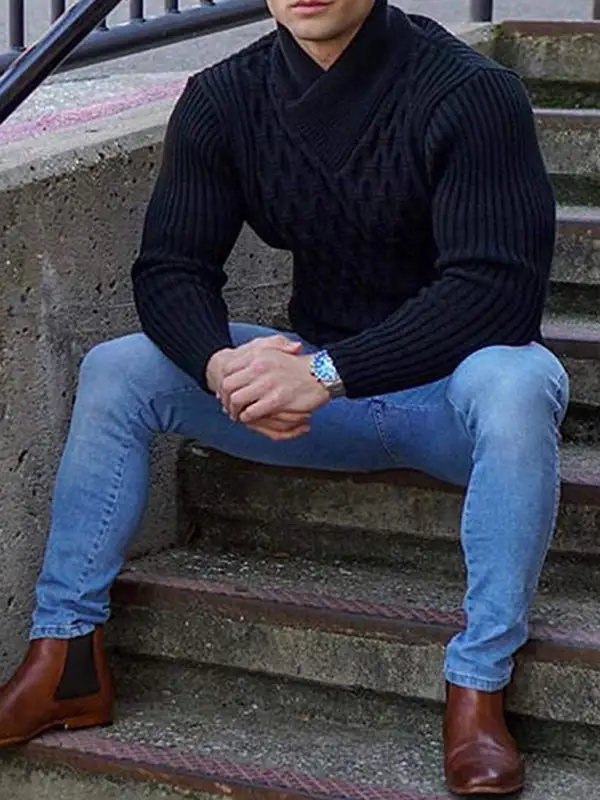Knit Collared Sweater