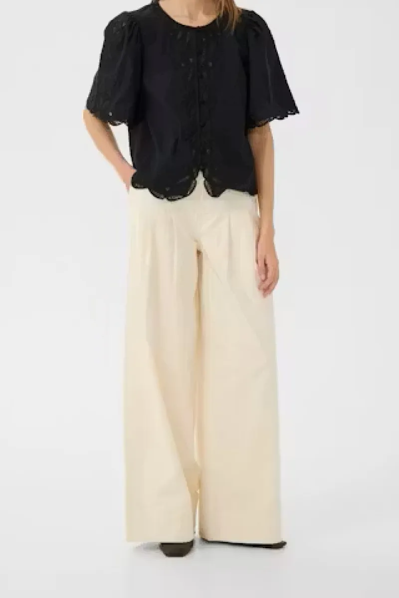 Embroidered Sleeve Blouse