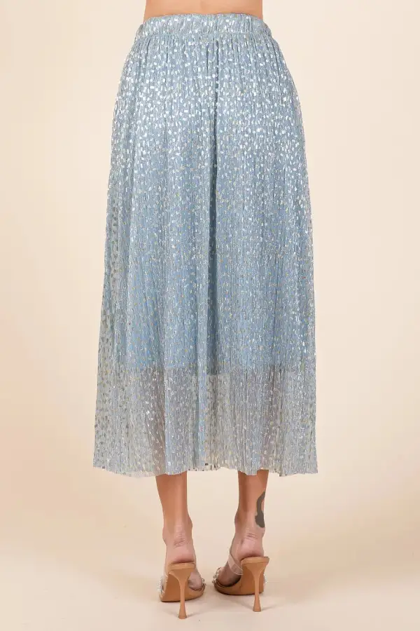 Mittoshop Metallic Midi Skirt