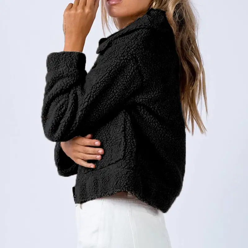 Long-sleeve Collared Sherpa Jacket