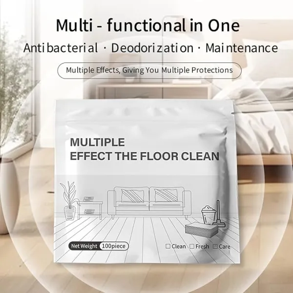 Decontamination and Brightening Floor Cleaning Sheet