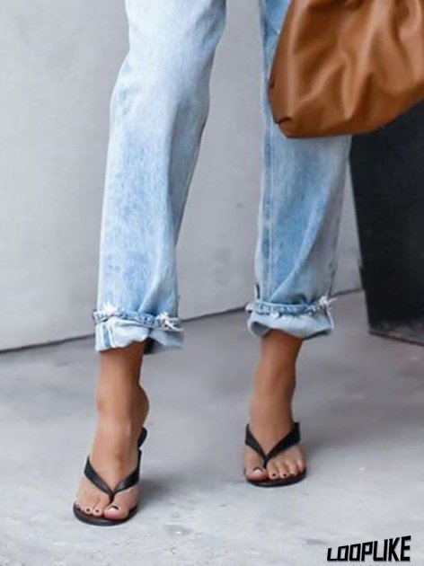 Blue Denim Casual Shift Jeans